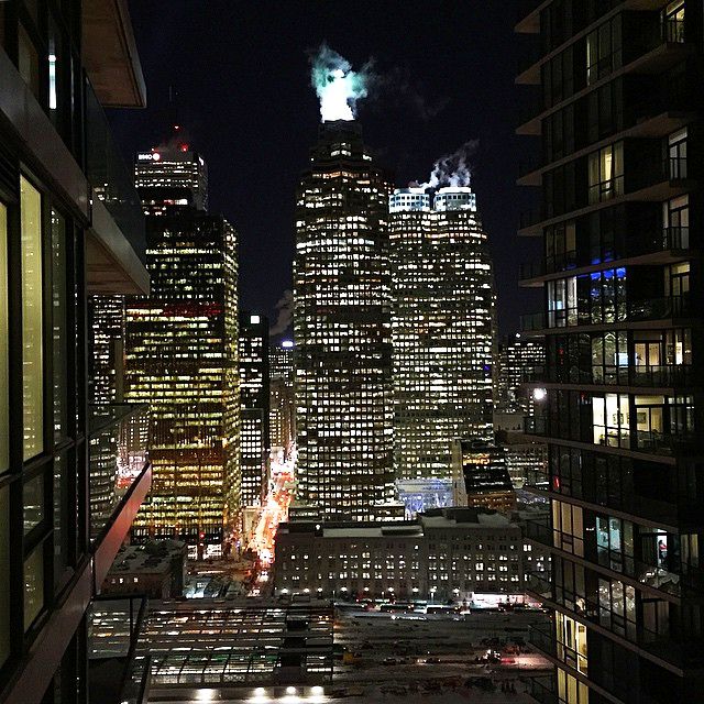 Toronto night downtown